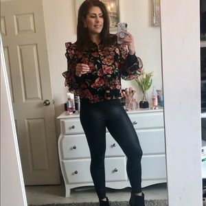 Elegant flowers blouse